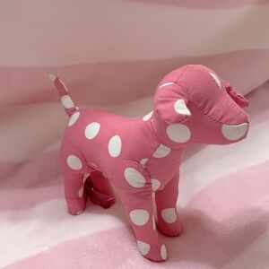 VS PINK Plush Dog, Pink with White Polka-Dots 🩷⚪️